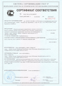 15.02.2025 Ухта - Изделия санитарные керамические
